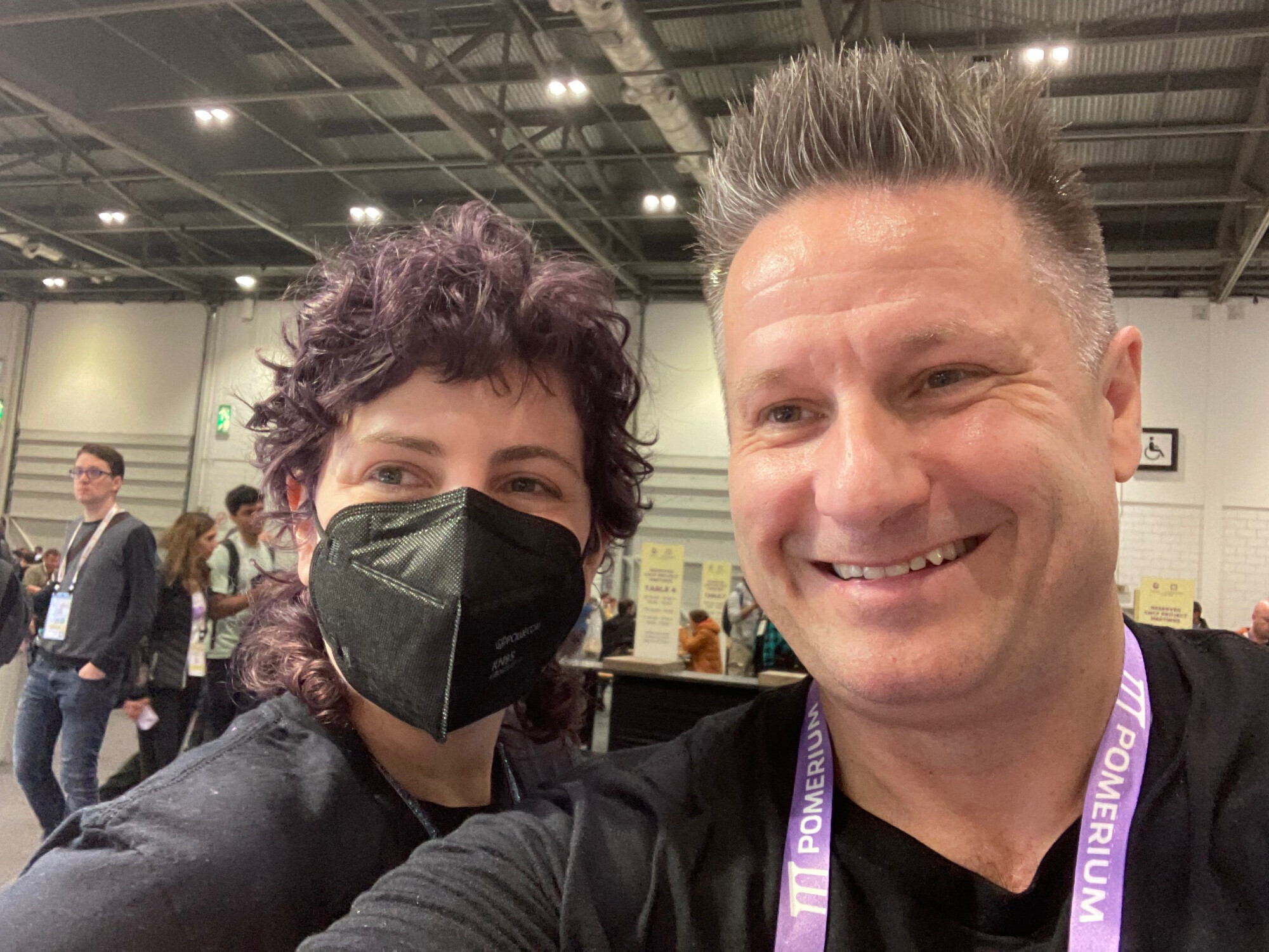 Ian Coldwater taking a selfie with me