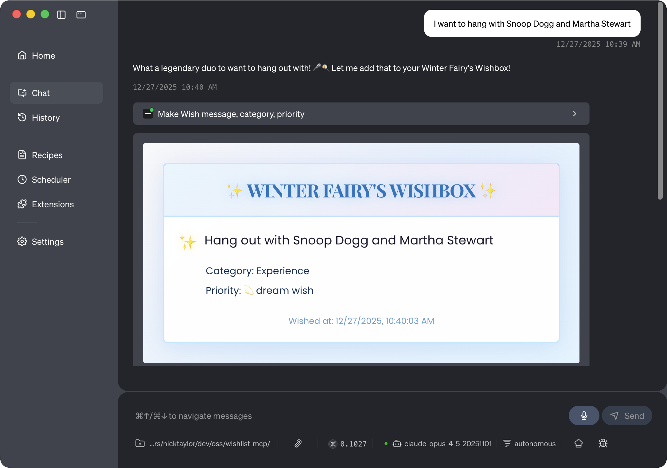 Wishing to hang with Snoop and Martha